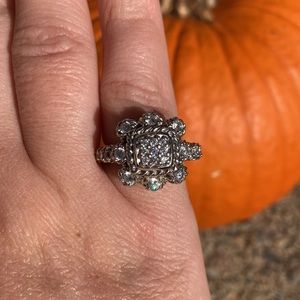 Judith Ripka Diamondique Cocktail Ring